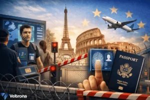 Veltrona blog post about the Europe Freezes US Travel.