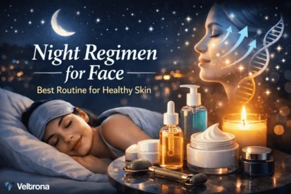 Veltrona blog post about the night regimen for face.