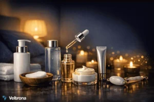 Veltrona blog post about the night regimen for face.