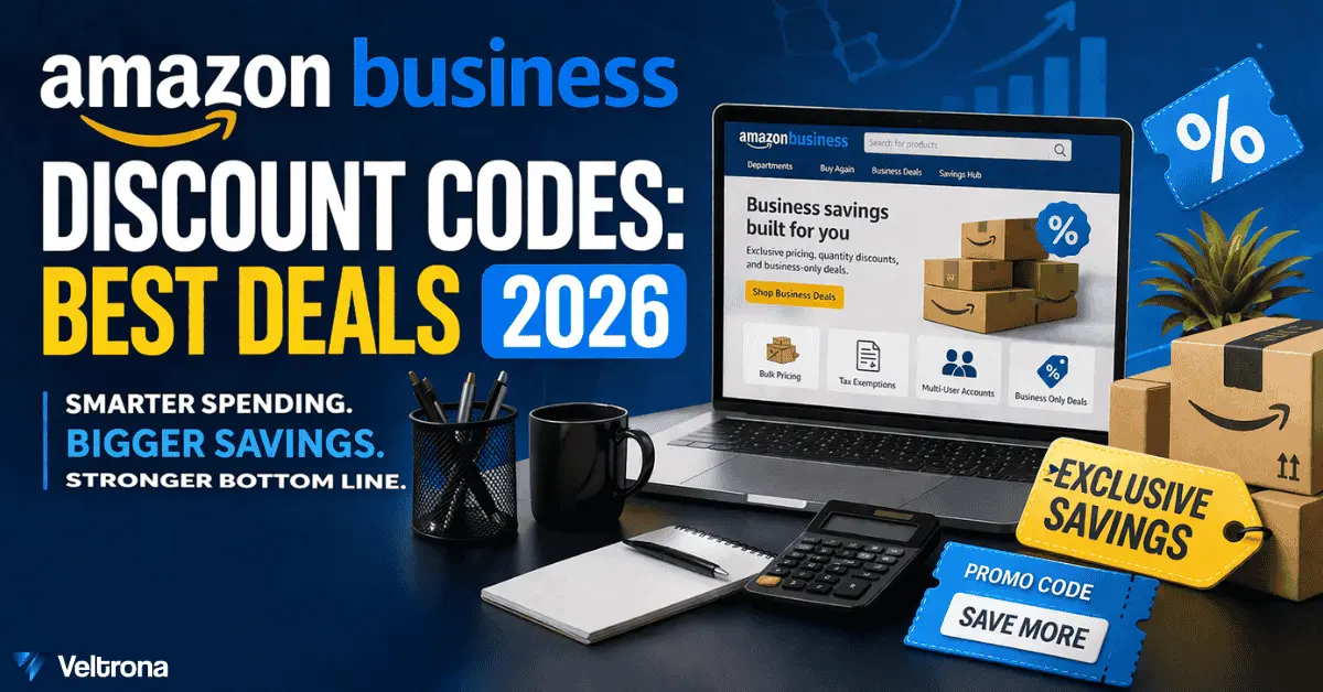 Veltrona blog post about the Amazon Business Discount Codes.