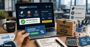 Veltrona blog post about the Amazon Business Discount Codes.