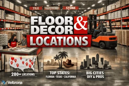 Veltrona blog post about the Floor and Decor Locations.