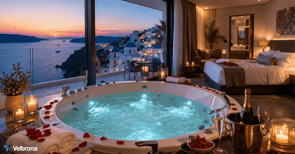 Veltrona blog post about the Hotels With Jacuzzi in Room.