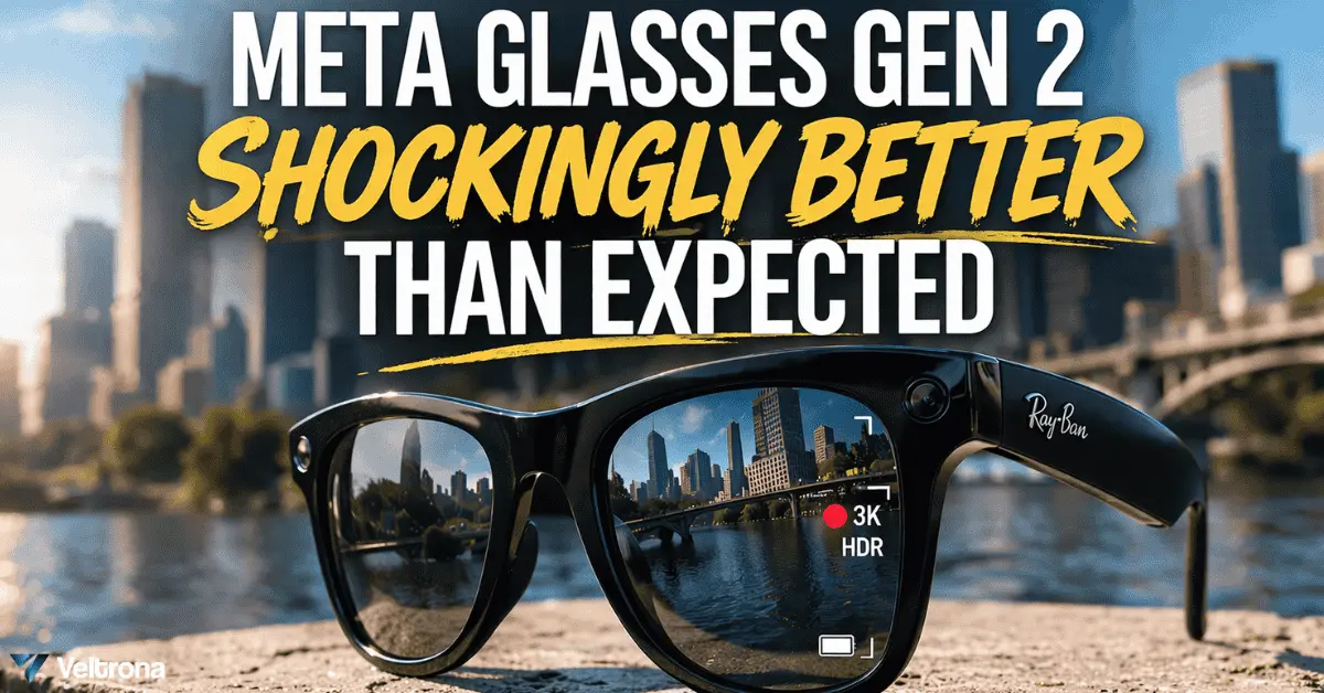 Veltrona blog post about the Meta Glasses Gen 2.