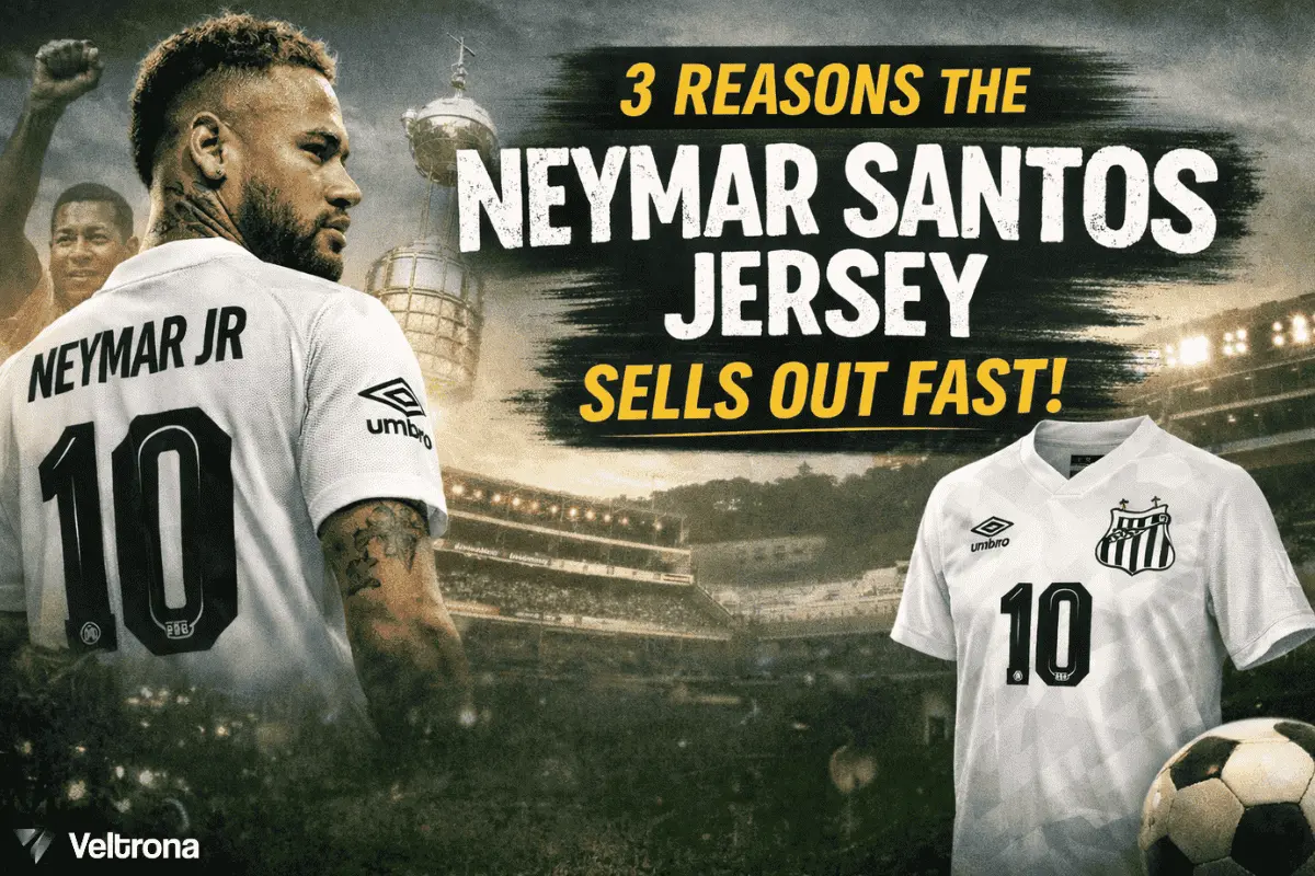 Veltrona blog post about the Neymar Santos Jersey.